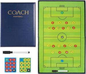 Magnetisch tactiekbord voor voetbal en futsal met stift, magneten en wisser