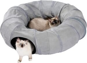 Kattentunnel Opvouwbaar – Interactief Kattenspeelgoed – Stimulerend Speelplezier – Voor Binnen en Buiten