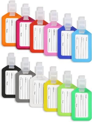 Sleutelbord met beschrijfbare en verwisselbare labels, kunststof set van 12 voor sleutelbeheer