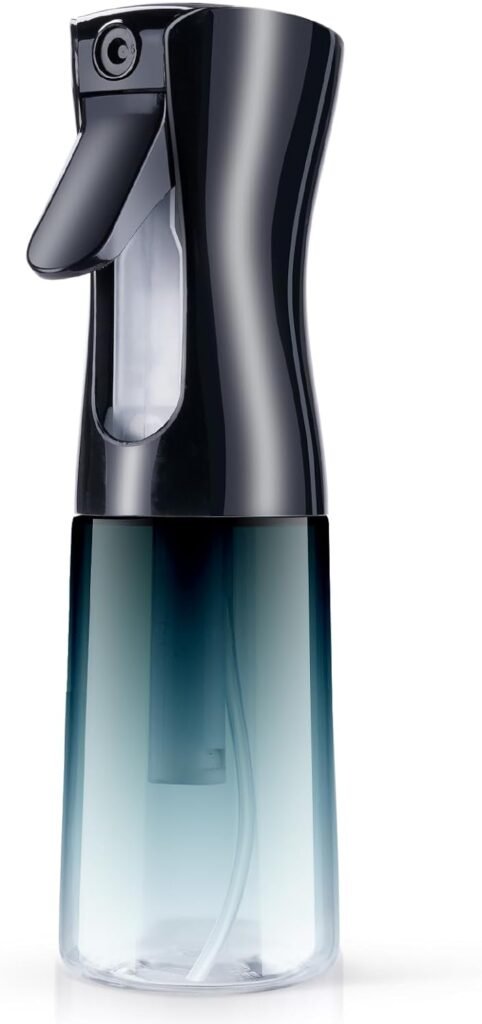 Multifunctionele haarsprayfles 200 ml transparant met fijne nevel en 360° rotatie