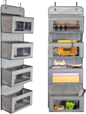 Hangende organizer voor babykamer met opbergruimte voor luiers en babydoekjes