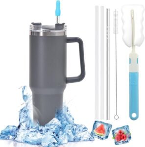 Thermobeker 500 ml – Dubbelwandige Thermosbeker – Reisbeker van RVS – Voor Warme en Koude Dranken