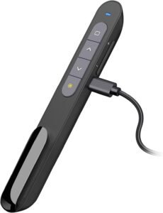 Draadloze Presentatie Clicker – PowerPoint Presenter – USB Presentatieafstandsbediening – Oplaadbaar en Compact – Universele Compatibiliteit