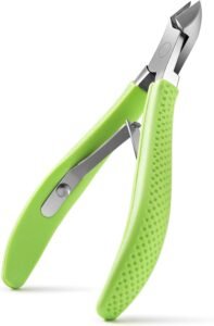 Nagelriemknipper 9 mm – Nagelriemtang voor manicure en pedicure – Roestvrij staal met siliconen handvat – 12,5 x 8 x 1,5 cm