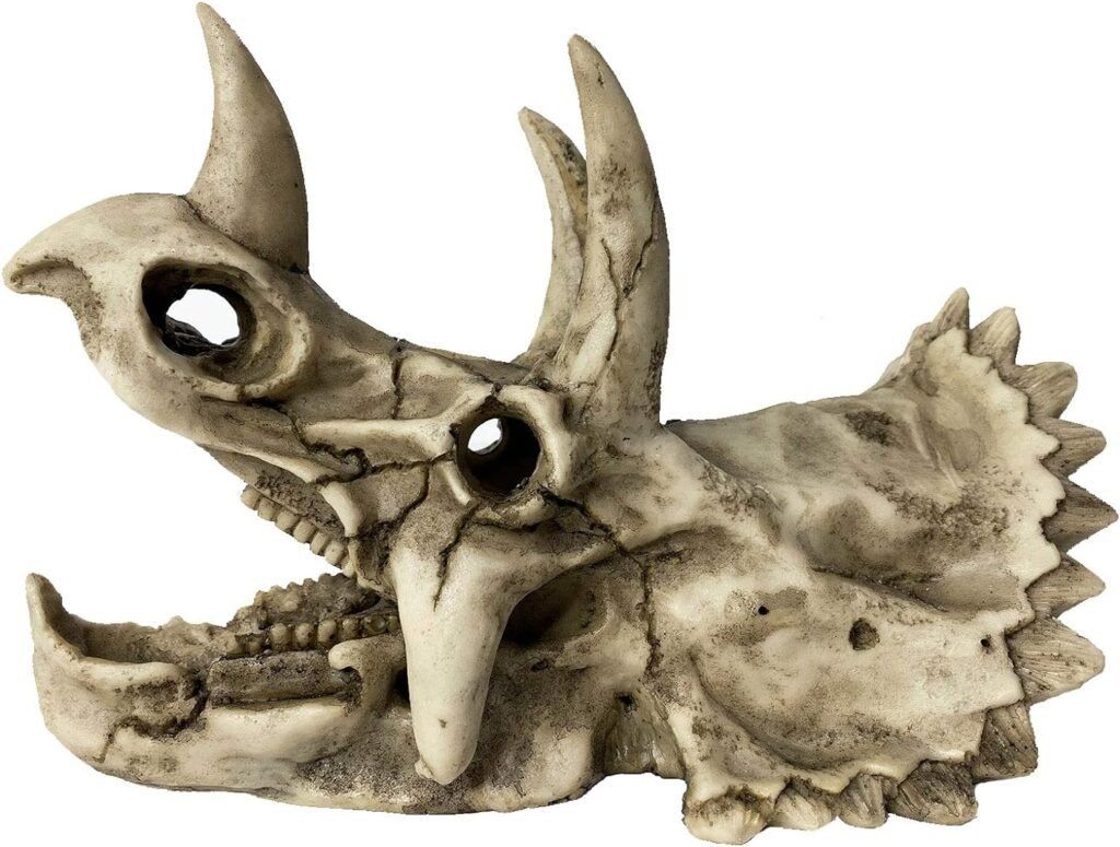 Realistische Triceratops dinosaurusdecoratie voor aquarium en reptielen