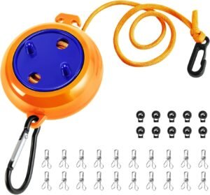 Uittrekbare draagbare waslijn 8 meter met clips voor reizen en camping