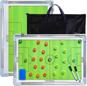 Voetbal Tactiekbord Magnetisch – Coachbord voor Tactische Planning – Inclusief Pennen en Gum – Professioneel Coachhulpmiddel