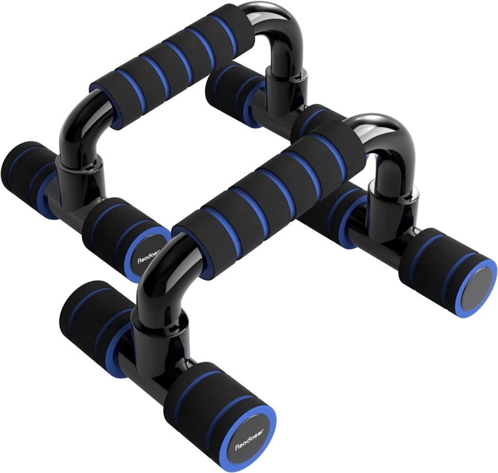 Zwarte push-up beugels met ergonomische handgrepen set van 2
