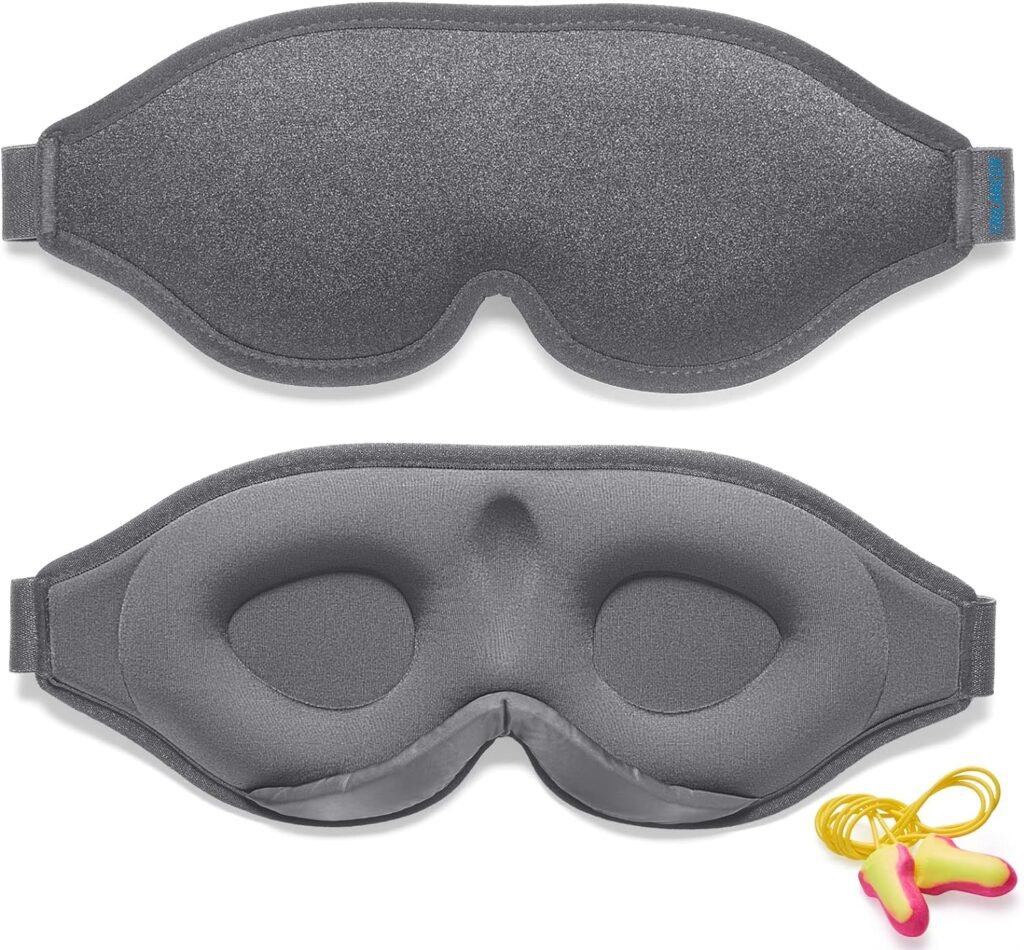 Lichtblokkerend slaapmasker met verstelbare band voor meditatie, thuisgebruik en reizen