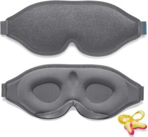 Lichtblokkerend slaapmasker met verstelbare band voor meditatie, thuisgebruik en reizen