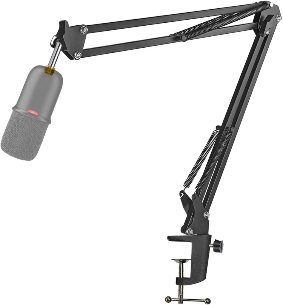 USB condensatormicrofoon zwart voor streaming en podcasting