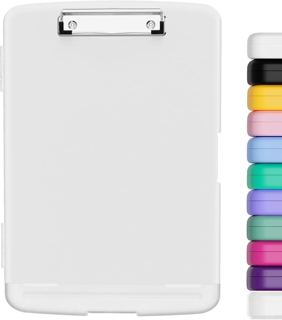 Opbergdoos met klemborden en schrijfbord voor documenten
