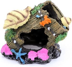 Aquarium Ornament Barrel – Schuilplaats voor Vissen – Duurzaam Materiaal – Geschikt voor Zoetwater- en Zoutwateraquaria