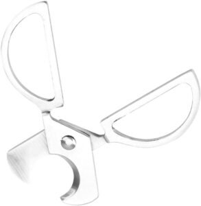 Sigarenknipper RVS Zwart – Sigarenschaar met Dubbele Snede – Compact en Draagbaar – 7 x 4 cm