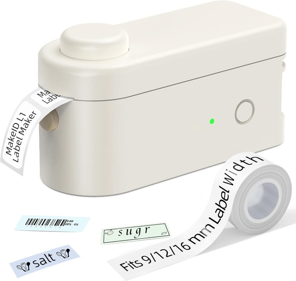 Draagbare Bluetooth labelprinter voor draadloos afdrukken met gebruiksvriendelijke app en hoge resolutie