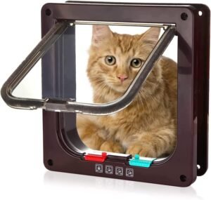 Grote weerbestendige magneet voor kattenluik met sterke houdkracht en eenvoudige installatie
