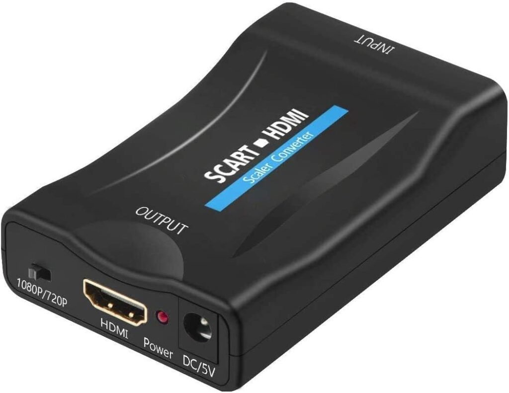 SCART naar HDMI omzetter 1080p voor TV, monitor en projector