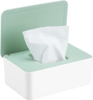 Doos voor vochtig toiletpapier met stofdichte opberging voor de badkamer