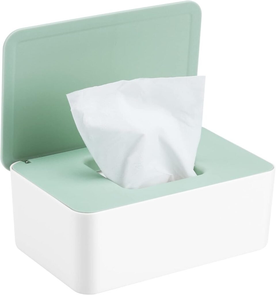 Doos voor vochtig toiletpapier met stofdichte opberging voor de badkamer