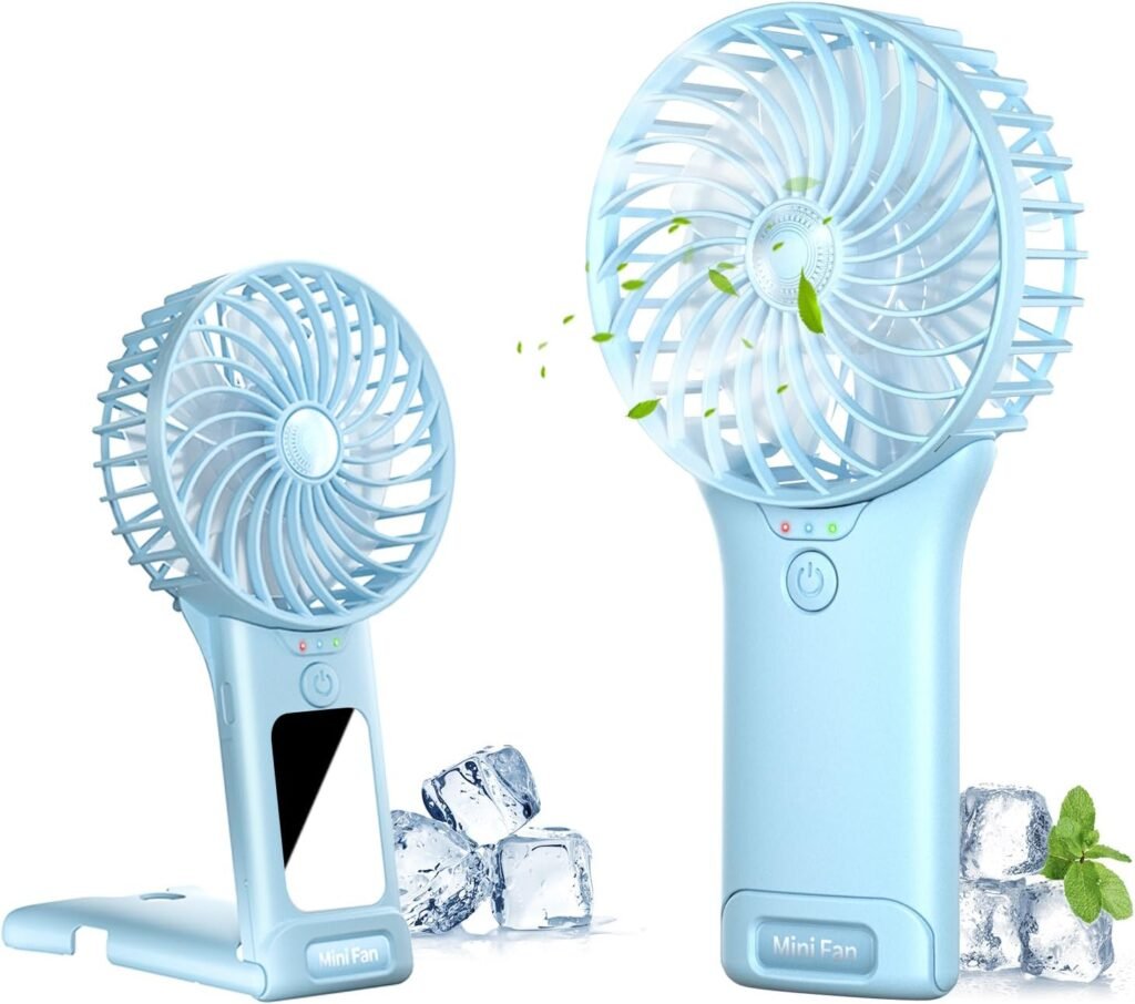Oplaadbare handventilator met 2000mAh batterij en instelbare snelheden