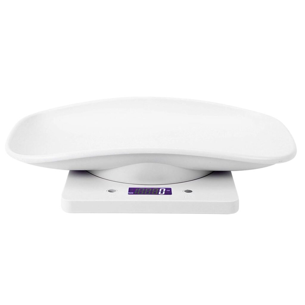 Babyweegschaal - Elektronische Zuigelingenweegschaal met Antislipmat - Nauwkeurig Wegen - Voor Baby's en Ouders