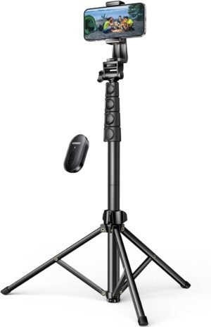 Verstelbaar smartphone statief met Bluetooth-afstandsbediening, 170 cm