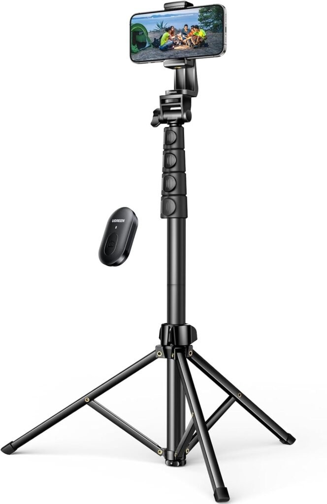 Verstelbaar smartphone statief met Bluetooth-afstandsbediening, 170 cm