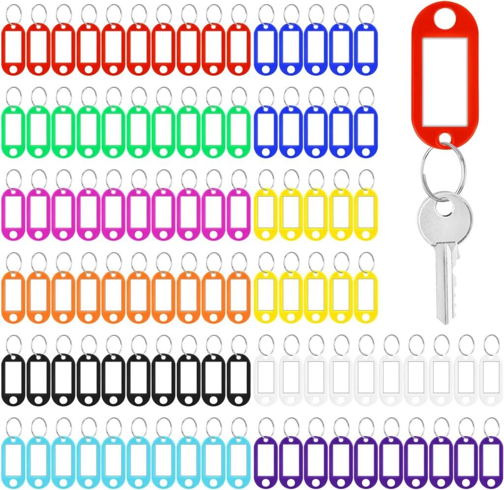 Beschrijfbare sleutellabels met verwisselbare labels en huisdier-ID-optie