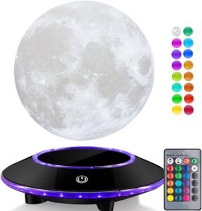 Magnetische Zwevende Wereldbol met LED Verlichting – Decoratieve Globe voor Kantoor en Thuis – Educatieve Wereldkaart – 15,24 x 15,24 x 25,4 cm