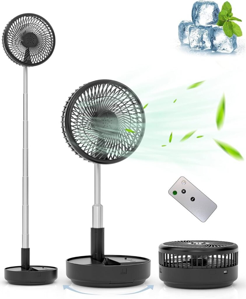 Oscillerende tafelventilator met afstandsbediening en USB-aansluiting