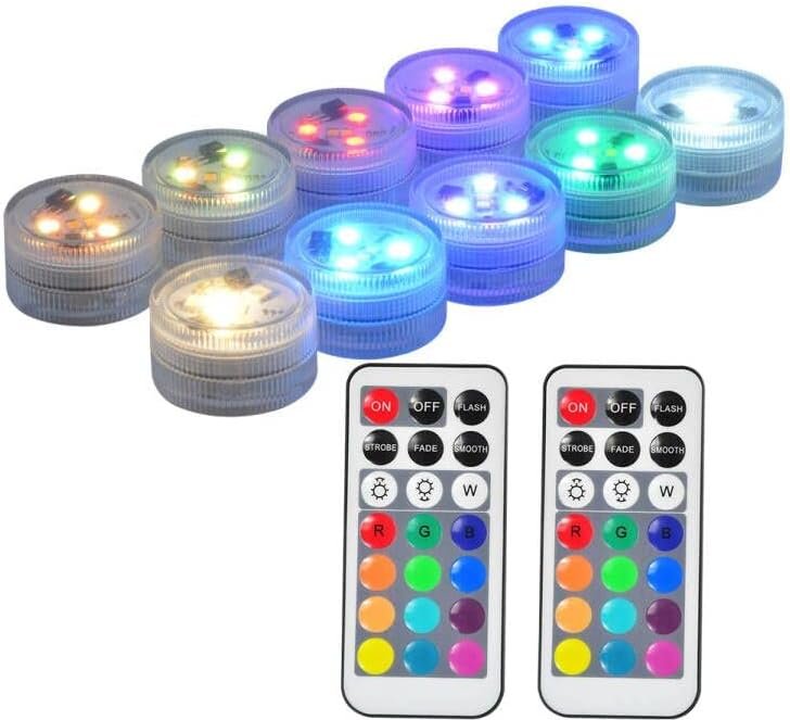 LED waxinelichtjes pompoenverlichting warm wit set van 10 stuks