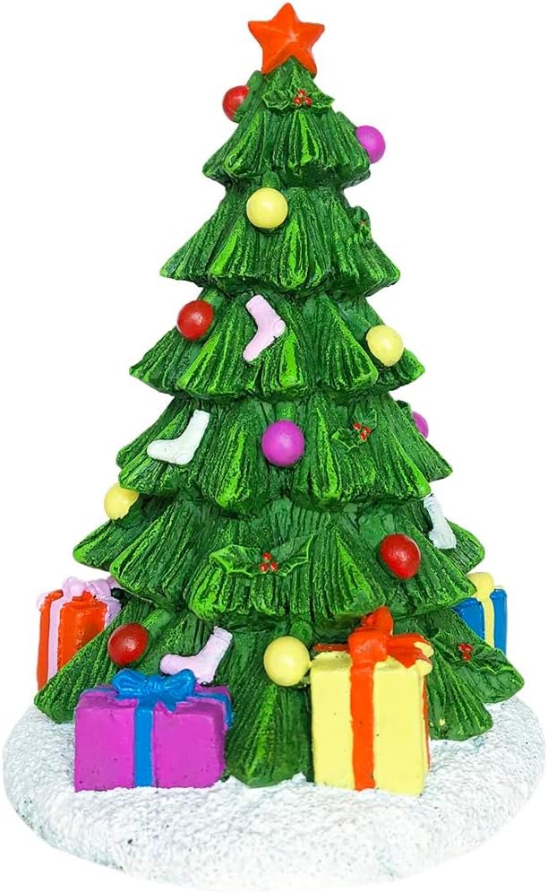 Aquarium kerstboom decoratieset van kunststof