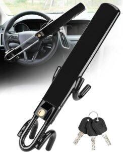 Stuurslot Auto Verstelbaar – Anti-Diefstal Auto Beveiliging – Hoog Zichtbaar – Metaal en Kunststof 69,5 x 12 x 9,5 cm