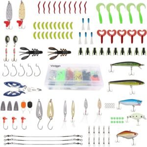 Vissersuitrusting set met 120 visspullen voor zoetwatervissen