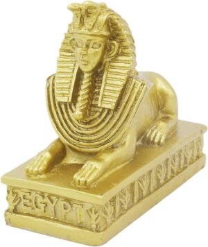 Gouden aquarium Sphinx leeuwvis decoratie ornament voor aquarium en terrarium