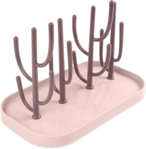 Babyflessendroger Ruimtebesparend – Droogrek voor Flessen en Accessoires – Met Verwijderbare Lekbak – Hygiënisch Drogen