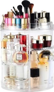 Draaibare Make-up Organizer – Transparante Cosmetica Opbergdoos – 360 Graden Draaiend – Grote Capaciteit voor Skincare en Make-up