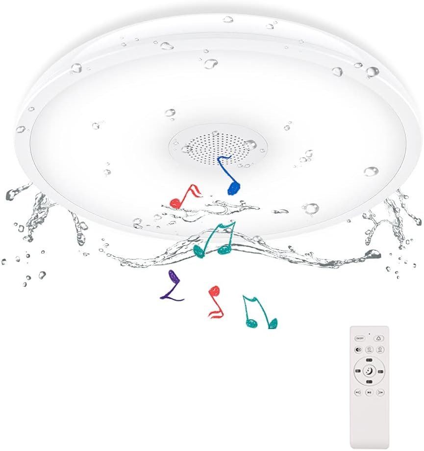 Badkamerlamp IP65 Waterdicht - LED Plafondlamp met Afstandsbediening - Kleurverandering - Energieklasse A