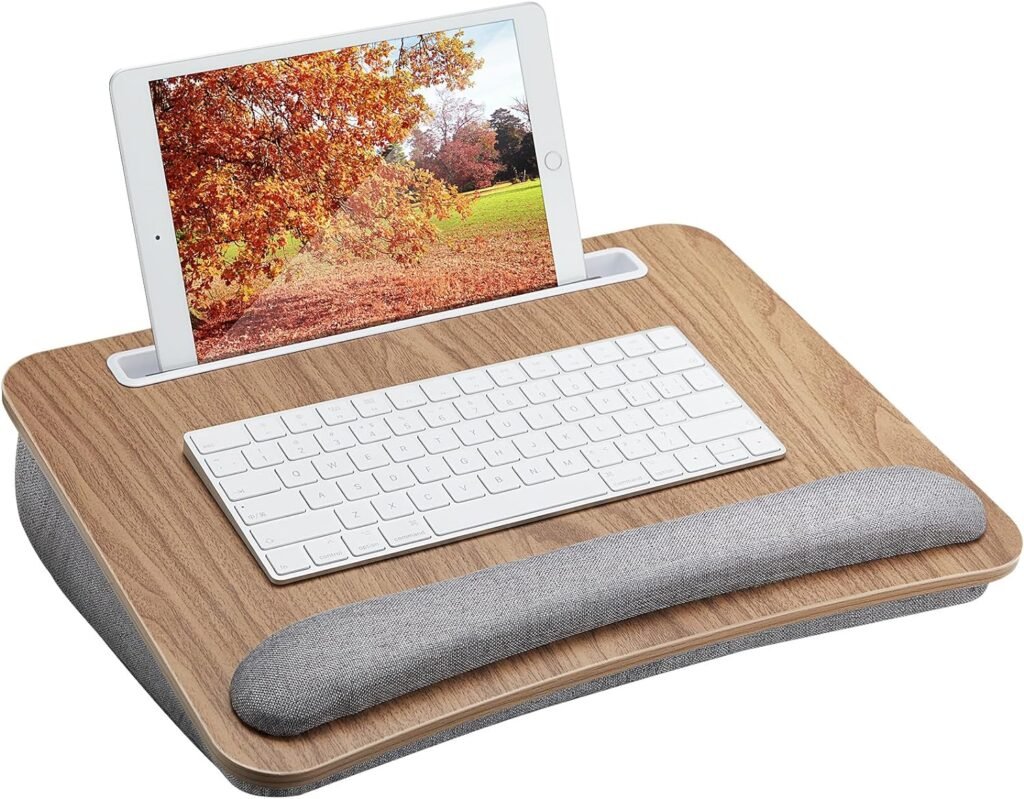 Laptopkussen met lade en antislipoppervlak voor laptops tot 17 inch
