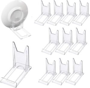 Aanpasbare Plaatshouders Set van 12 – Displaystandaards voor Elektronische Apparaten – Verstelbaar Ontwerp – Voor Verschillende Toepassingen