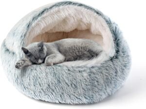 Kattengrot voor Binnenkatten – Kattenhuisje met Zacht Kussen – Knusse Schuilplaats voor Katten en Kleine Honden – Duurzaam Ontwerp