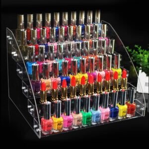 Transparante Nagellakhouder – Nagellakstandaard voor Cosmetica – Acryl Organizer voor Nagellakflessen – Transparant Opbergrek