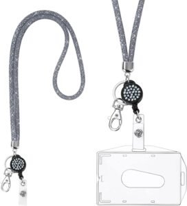 Kaarthouder met Lanyard – Transparante ID Kaarthouder met Sleutelhanger – Nekband voor Badge en Sleutels – 10,5 × 8,7 cm