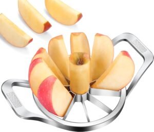 Appelverdeler 4-in-1 – Appelontpitter en Schiller – Keukenhulp voor Fruit – Roestvrijstalen Uitvoering