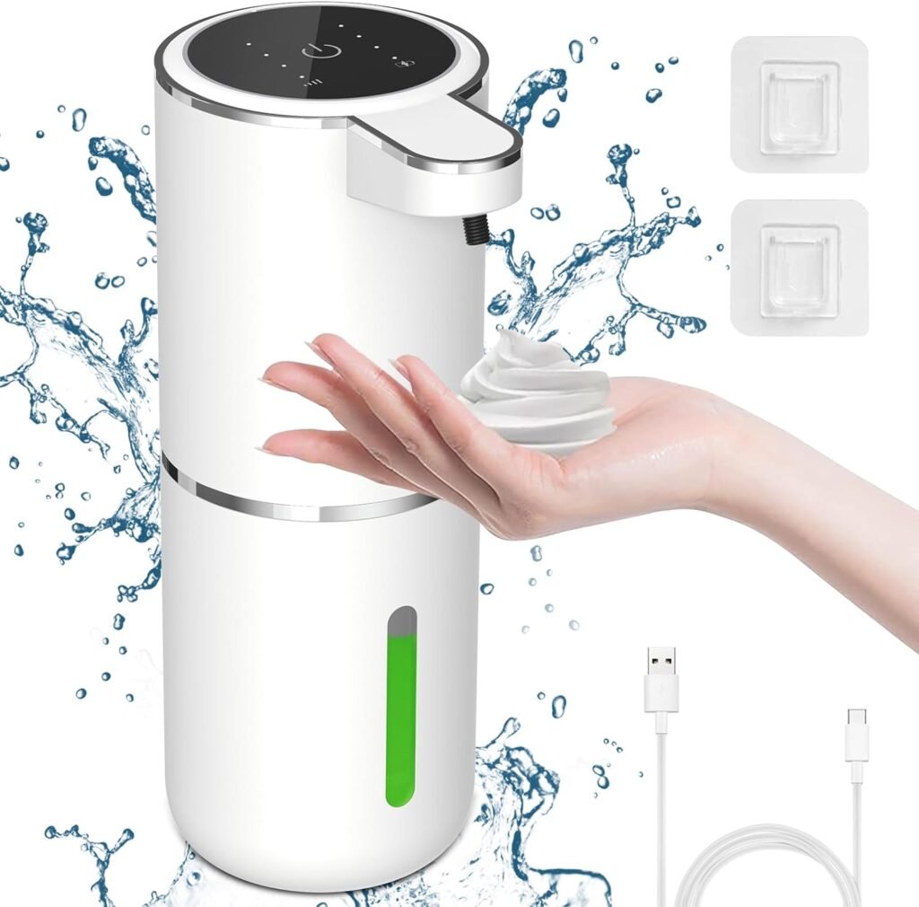 Automatische zeepdispenser USB oplaadbaar met bewegingssensor en schuimzeepfunctie
