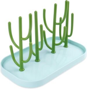 Babyflessendroger met ruimtebesparend droogrek en verwijderbare lekbak