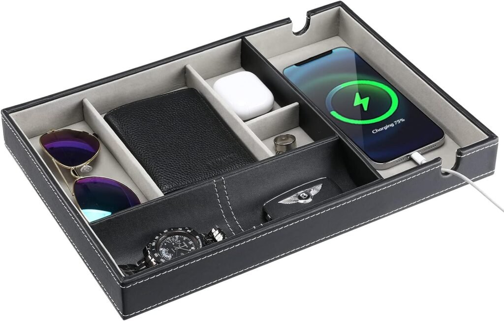Bureau-organizer met opbergbox van zwart kunststof voor kantoororganisatie