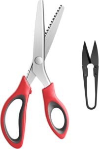Stoffenschaar 24 cm – Getande Kartelschaar – Koolstofstaal – Voor Naaiwerk en Stoffen knippen