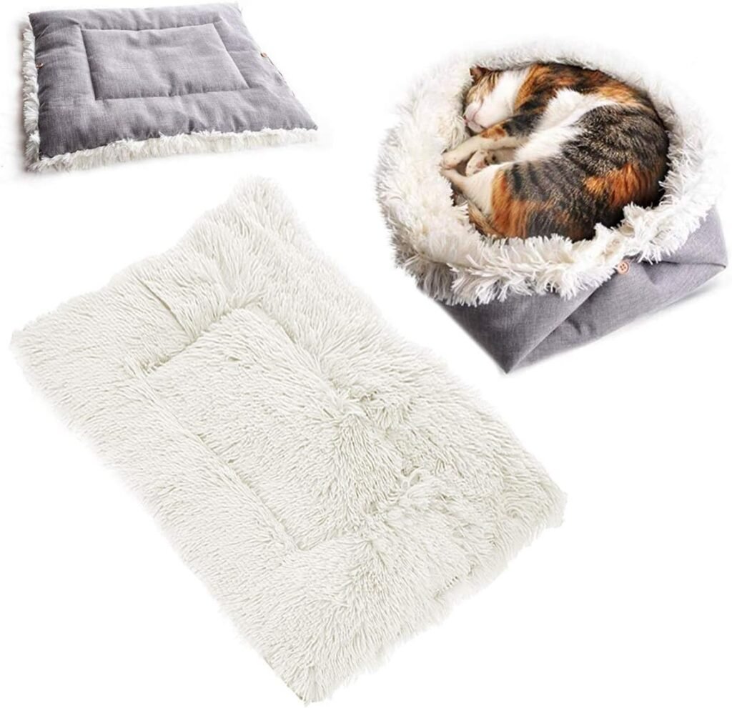 Superzacht opvouwbaar pluche kattenkussen 74x44 cm voor katten