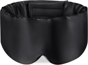 Zijden Slaapmasker met Verstelbare Band – Oogmasker voor Diepe Slaap – Ademend Nachtmasker – Comfortabel Oogbindmasker